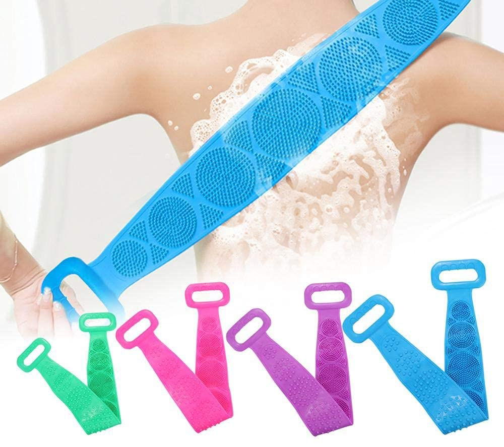 Silicone Back Scrubber for Shower, Silicone Body Scrubber,Extra Long