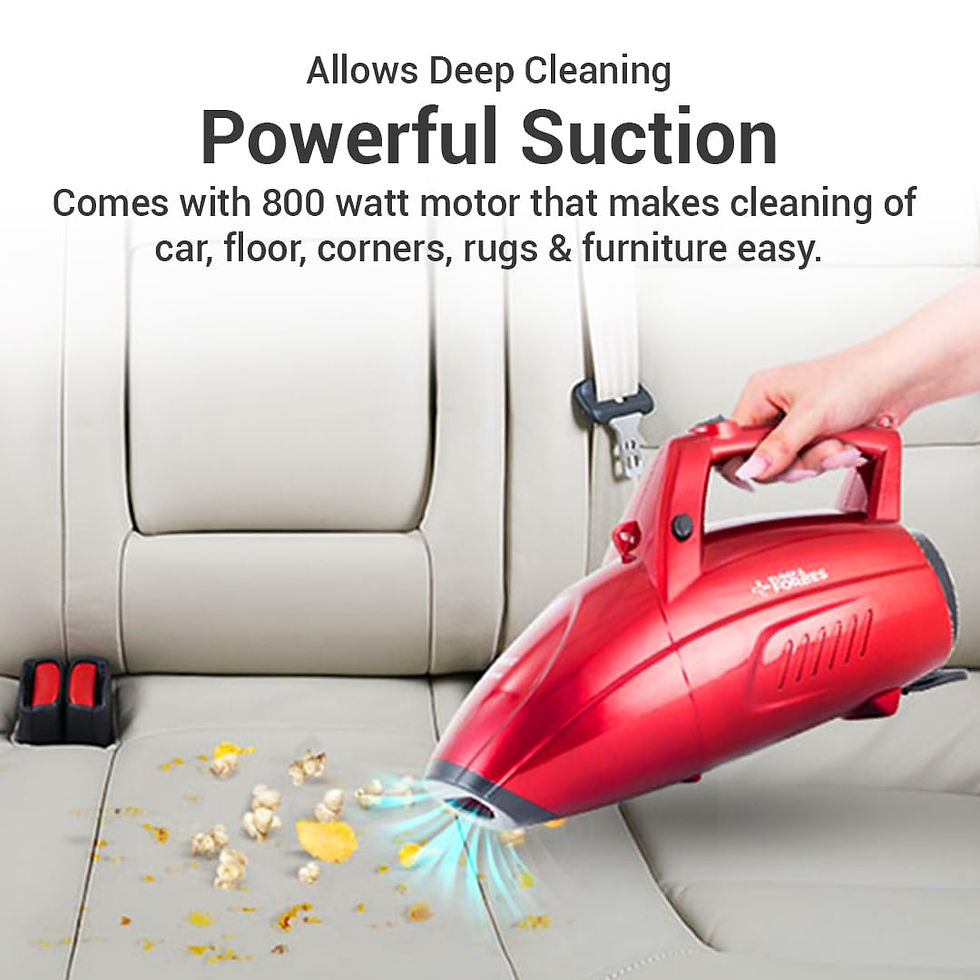 Thumbnail: Eureka Forbes Super Clean Handheld Vacuum Cleaner (Red/Black),0.5 Liter,Cartridg
