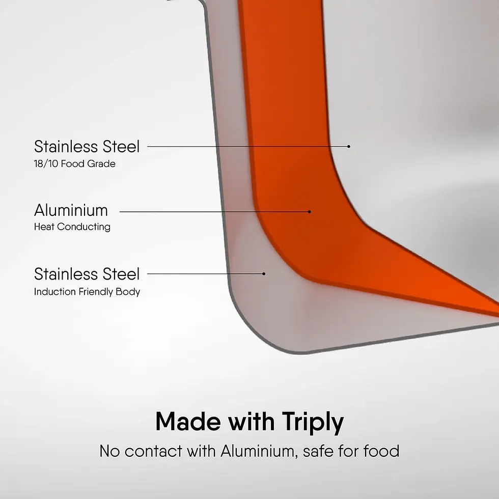 Thumbnail: Stahl Artisan Triply Stainless Steel SaucePan with Lid
