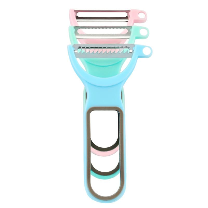 Thumbnail: Peelers Set of 3, Potato, Fruits, Vegetables Peeler Stainless Steel