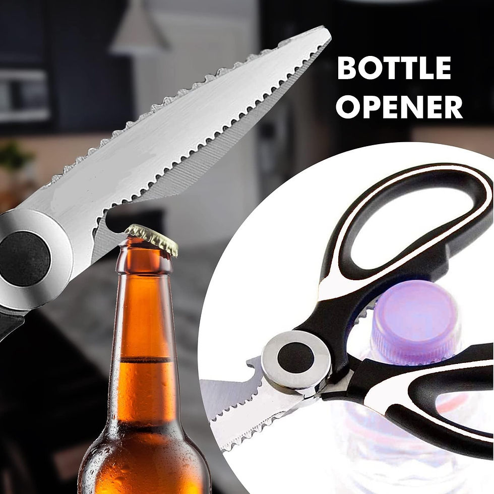 Thumbnail: 3 in 1 Heavy Duty Shears Ultra Sharp Stainless Steel Kitchen Scissor