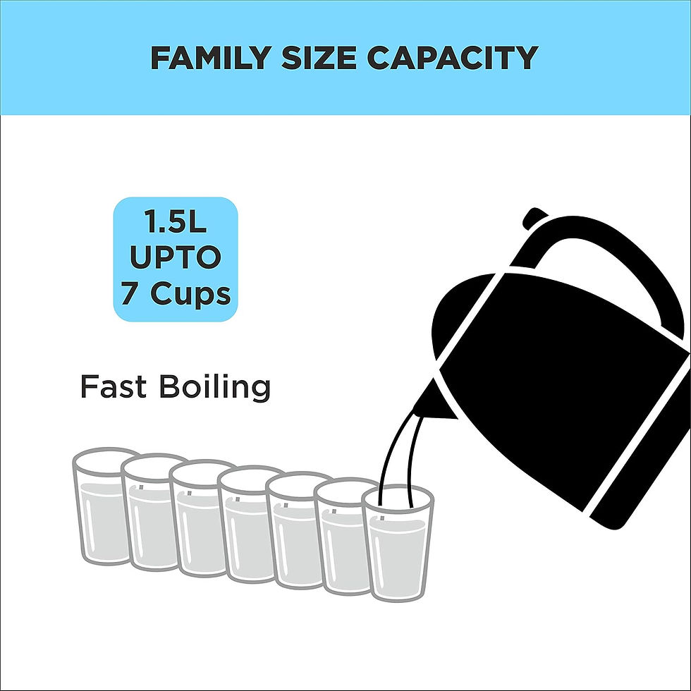 Thumbnail: Butterfly EKN 1.5-Litre Electric Kettle (Silver with Black) |Stainless Steel