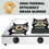 Thumbnail: Butterfly Matchless Stainless Steel 3 Burner LPG Gas Stove, Manual Ignition