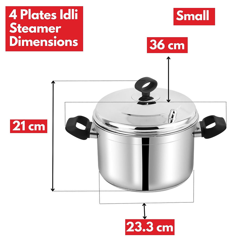 Thumbnail: Vinod Classic Stainless Steel Idli Maker Cooker -4 Plate