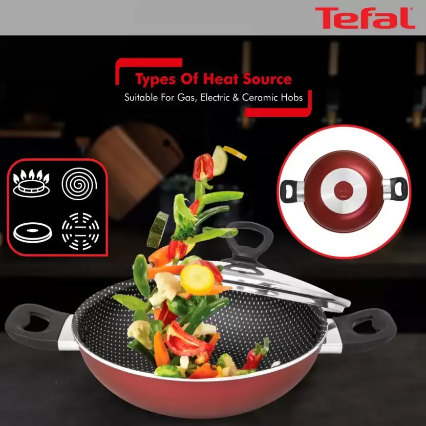 Thumbnail: B1569584-TEFAL NON STICK KADAI-SIMPLY CHEF-20CM