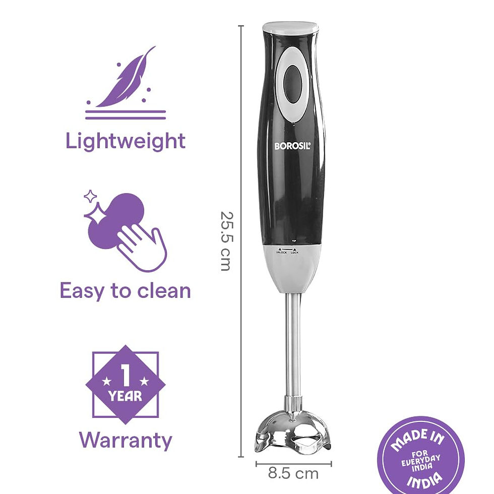 Thumbnail: Borosil Smartblend Hand Blender with 800ml Beaker | 300W
