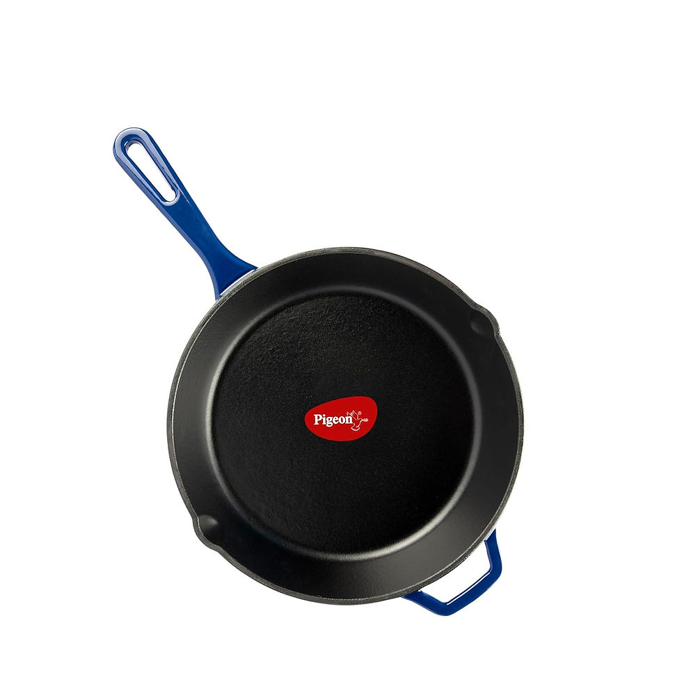 Pigeon by Stovekraft Cast Iron Frying Pan, 25 cm | Enamel Coated