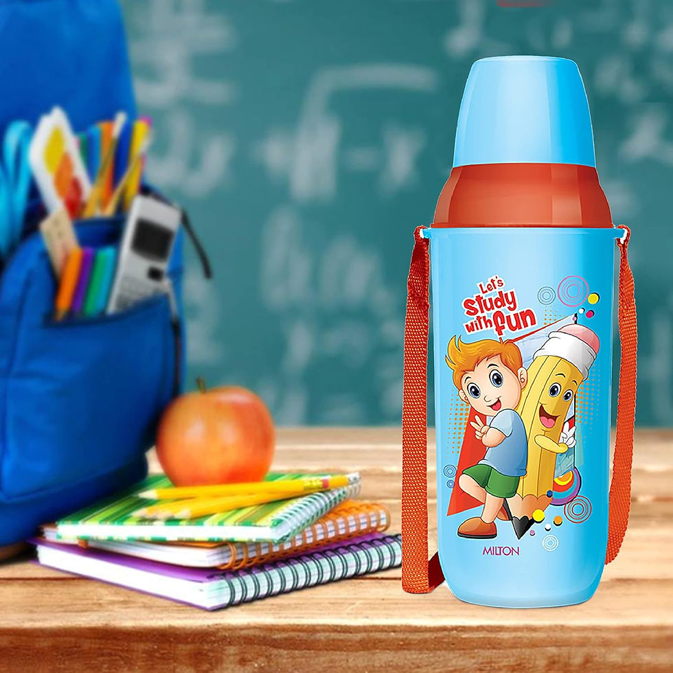 Thumbnail: MILTON Steel Swift 600 Insulated School Kids Bottle with Inner Steel, 520 ml,