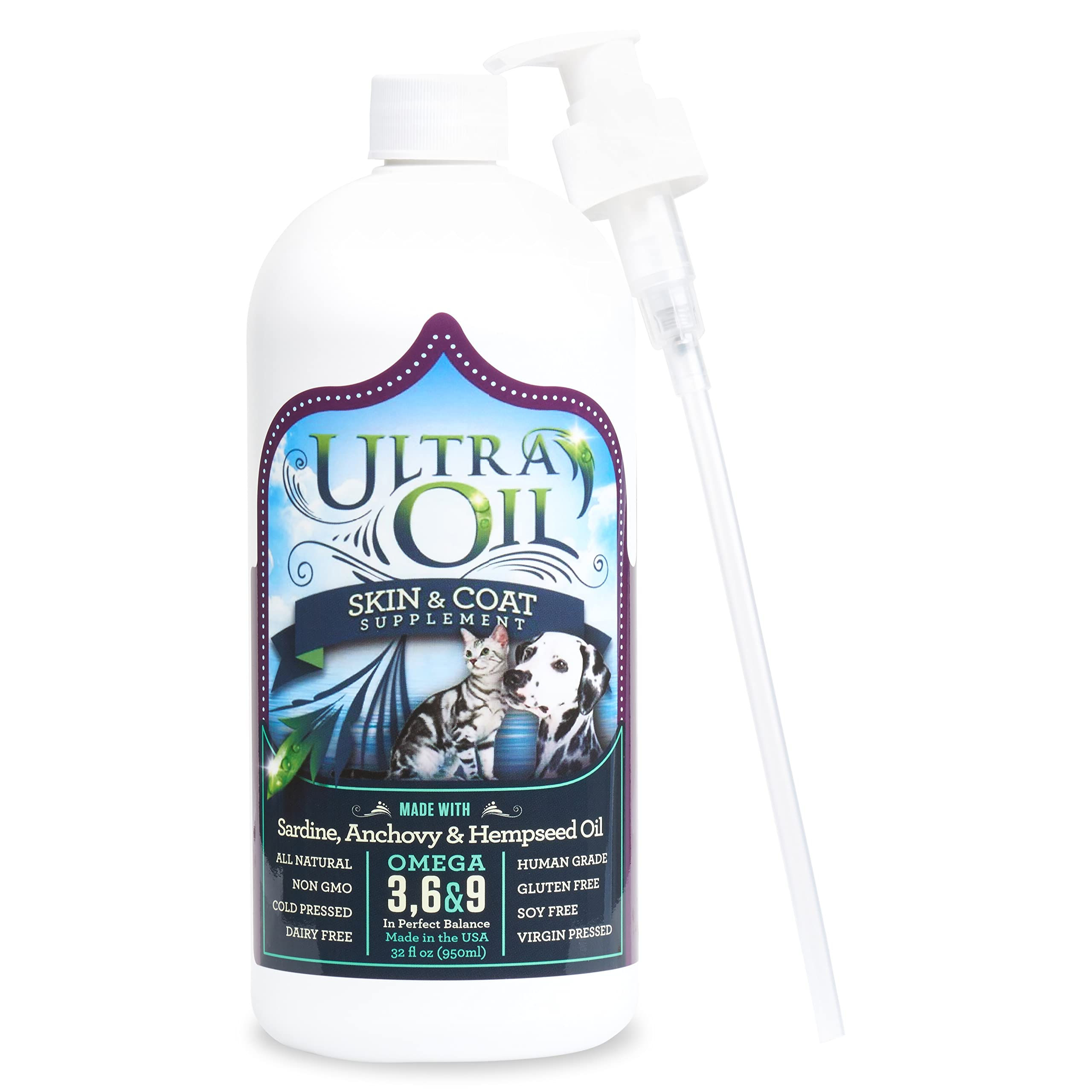 Ultra Oil Skin & Coat Supplement 8oz.