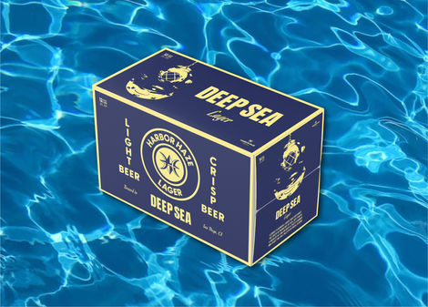 Deep Sea Lager Boxed Packaging Design