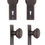 Thumbnail: Small New York Back Plate & Doorknob Sets
