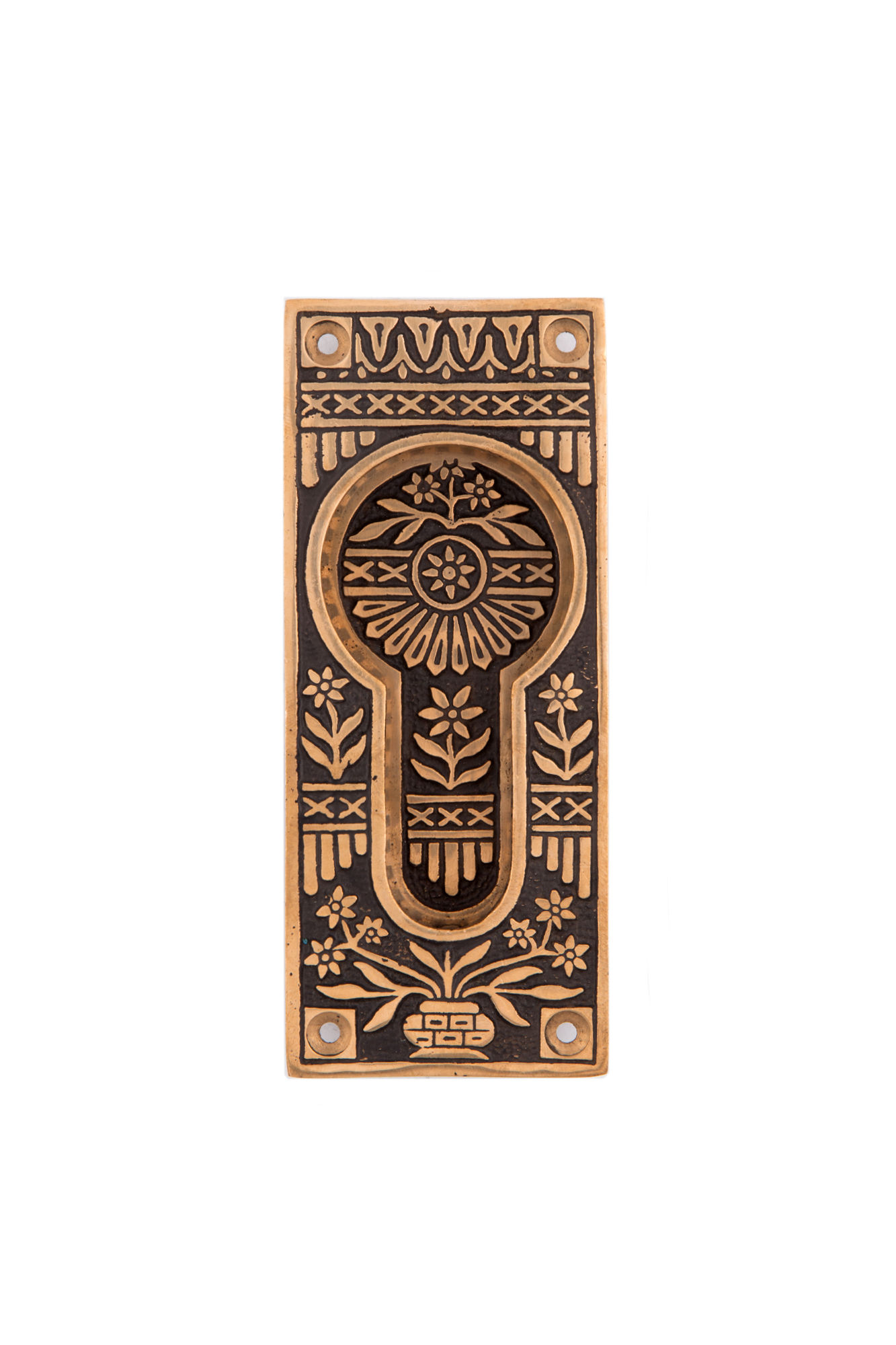 Potted Flower Pocket Door Handle