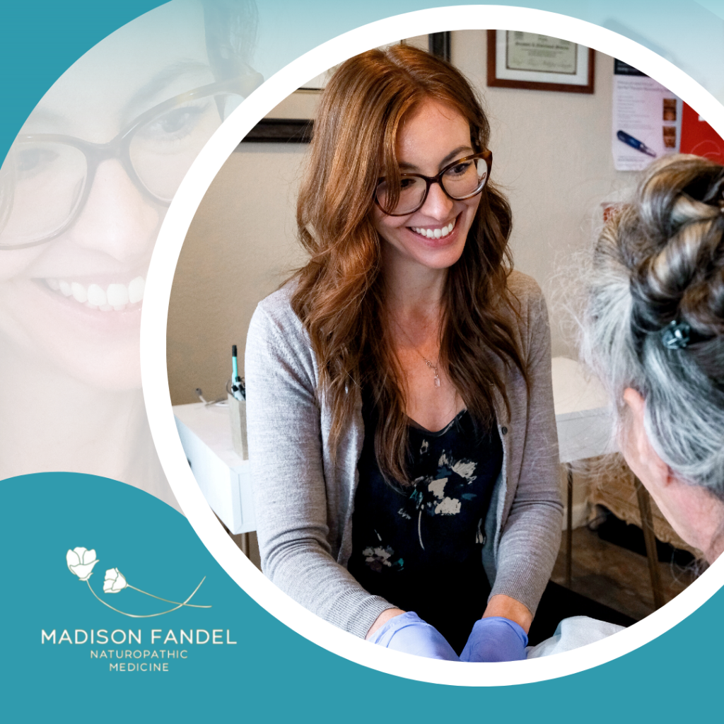 naturopathic doctor having consultations with the patient