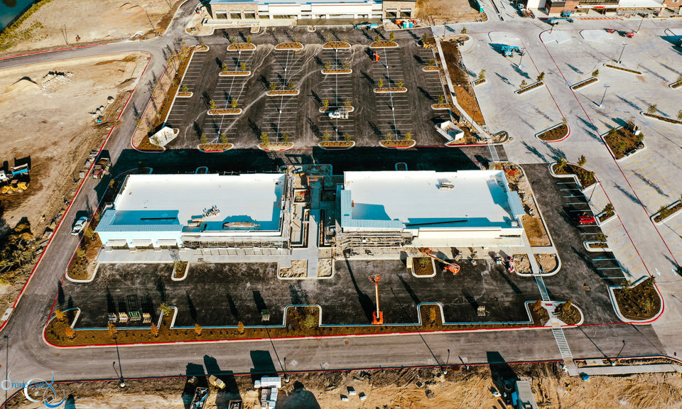 Aerial Photo Commercial Construction