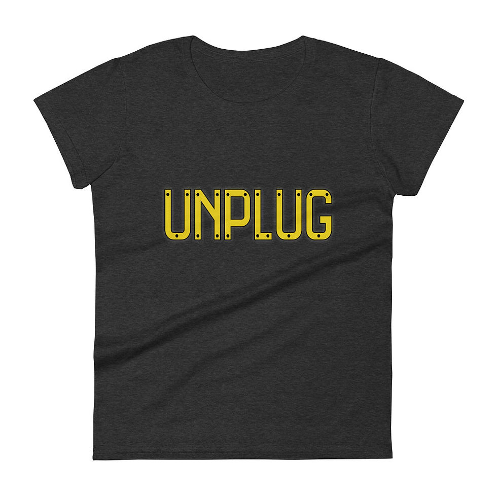 Thumbnail: Unplug : Ladies Fit Tee (WS)
