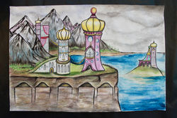 Hundertwasser Architecture (6th Grade)