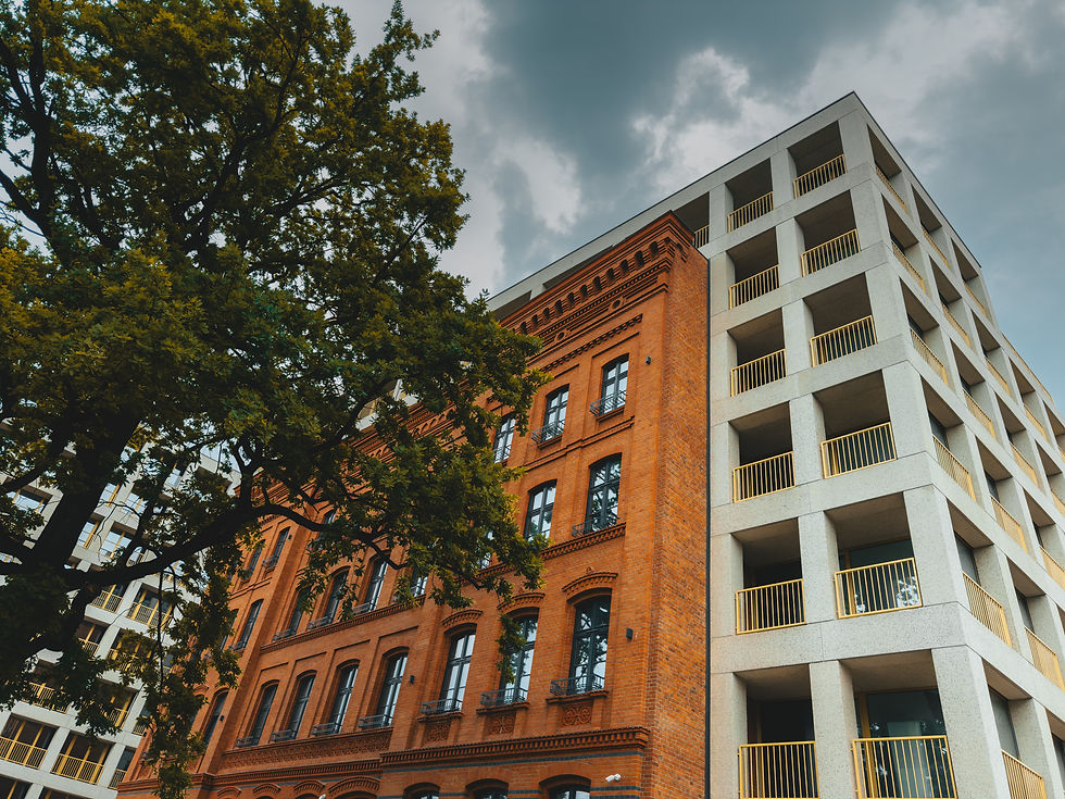 Side of a city building