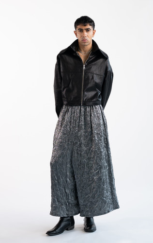 Black Shell Shock Cropped Car Jacket | Eugene Taylor Brand