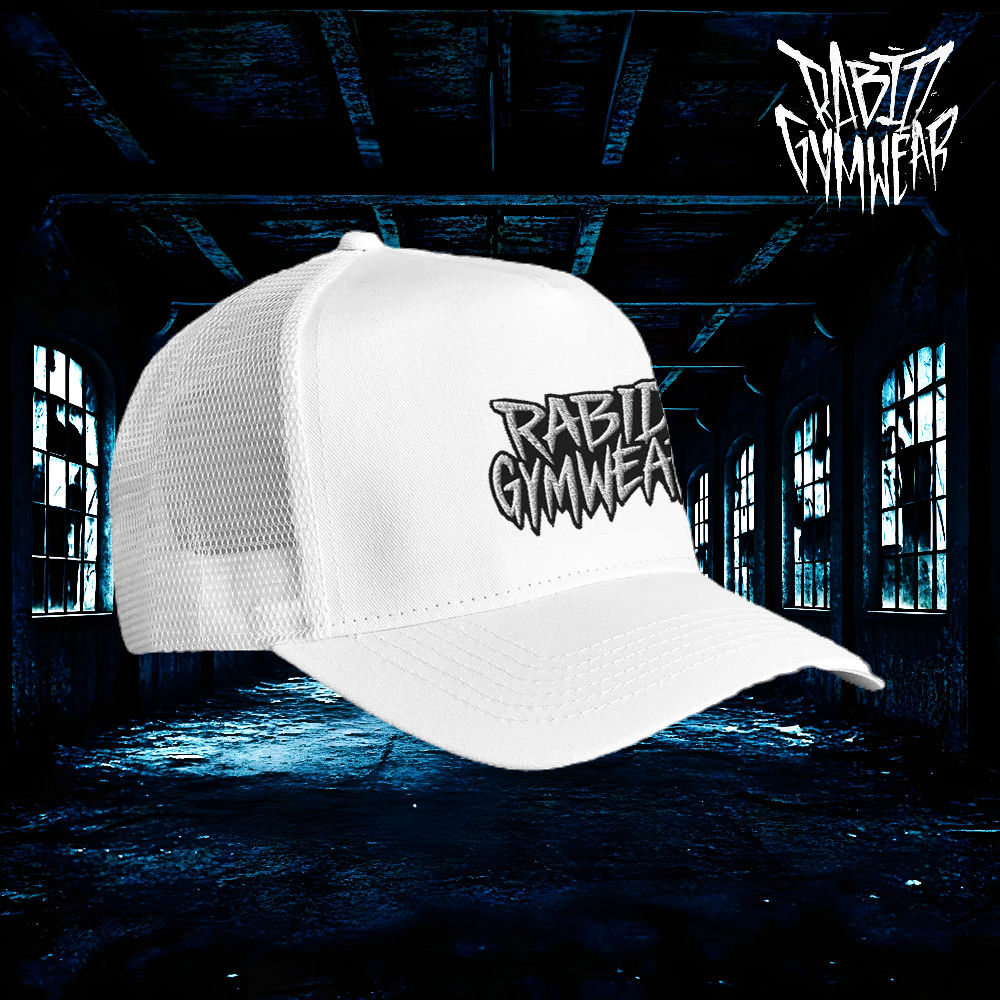 rabid Snapback Trucker | White And White