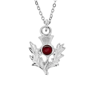 Birthstone Thistle Pendant