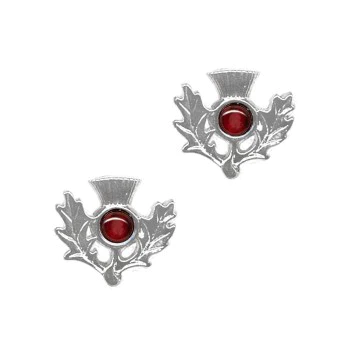 Birthstone Thistle Earrings