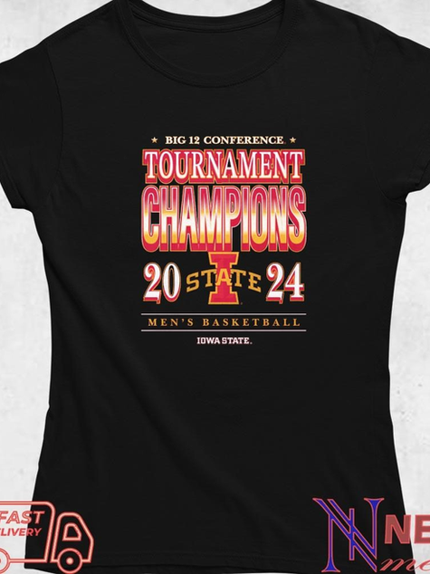 Top Iowa State Cyclones 2024 big 12 conference tournament champions shirt