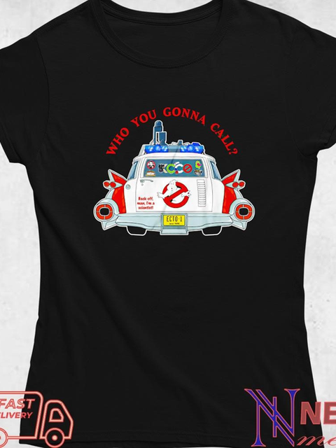 Top Ghostbusters Ecto-1 who you gonna call mashup shirt