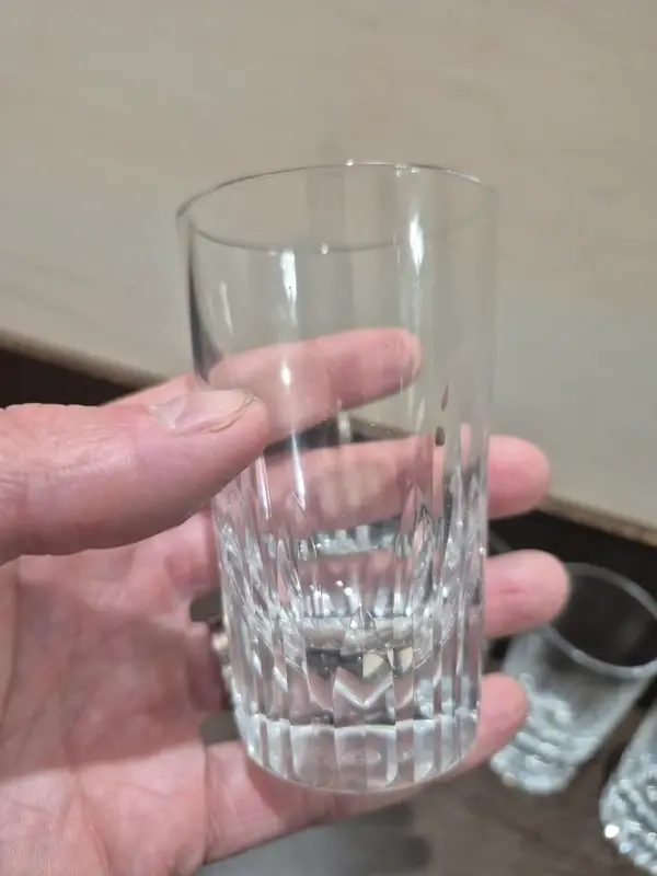Miniature : 6 Verres Baccarat Modèle Cassino Ancien