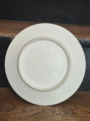 Miniature : Assiette Ancienne Porcelaine Peinte a la main decor Campagne