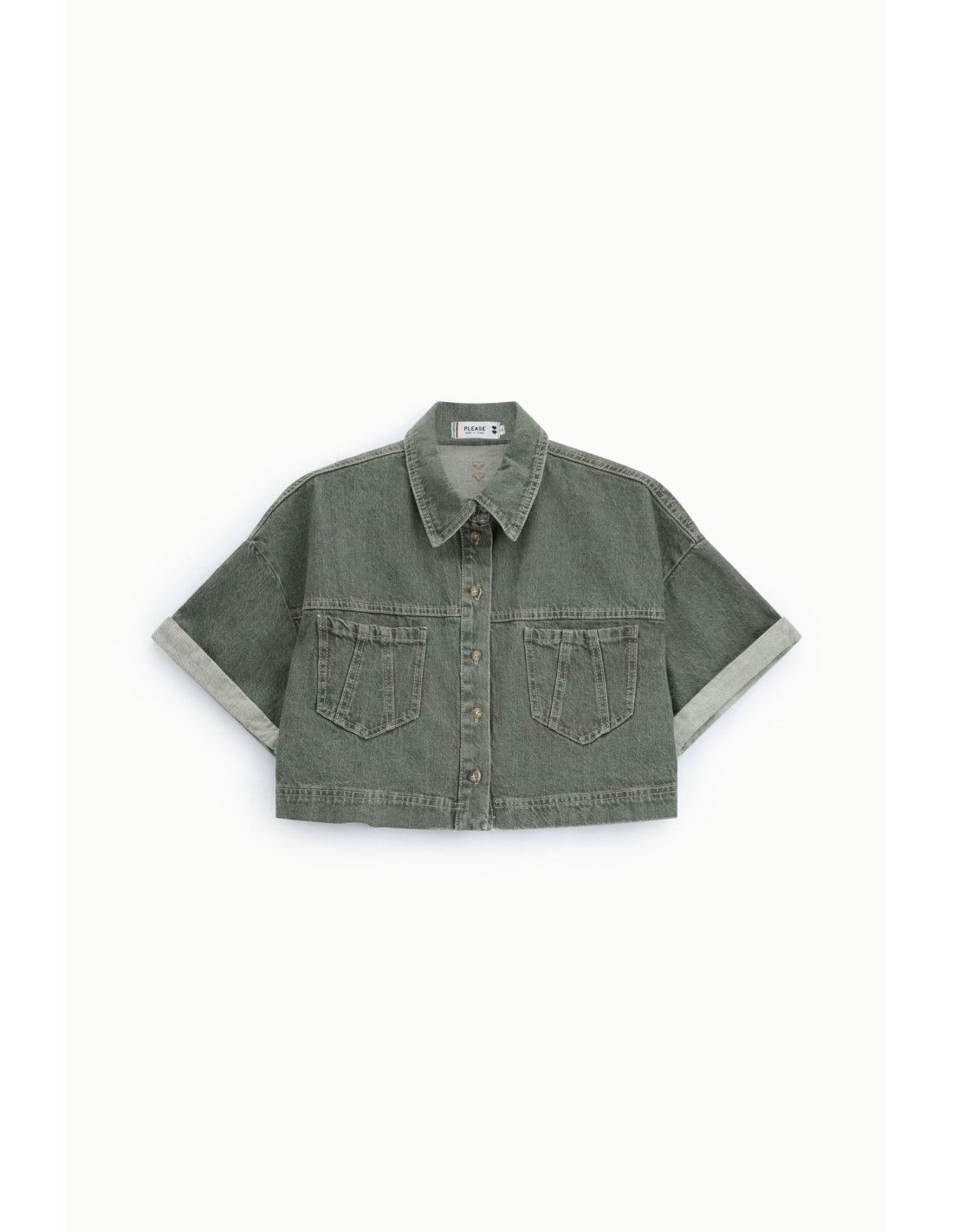Veste en jean manches courte