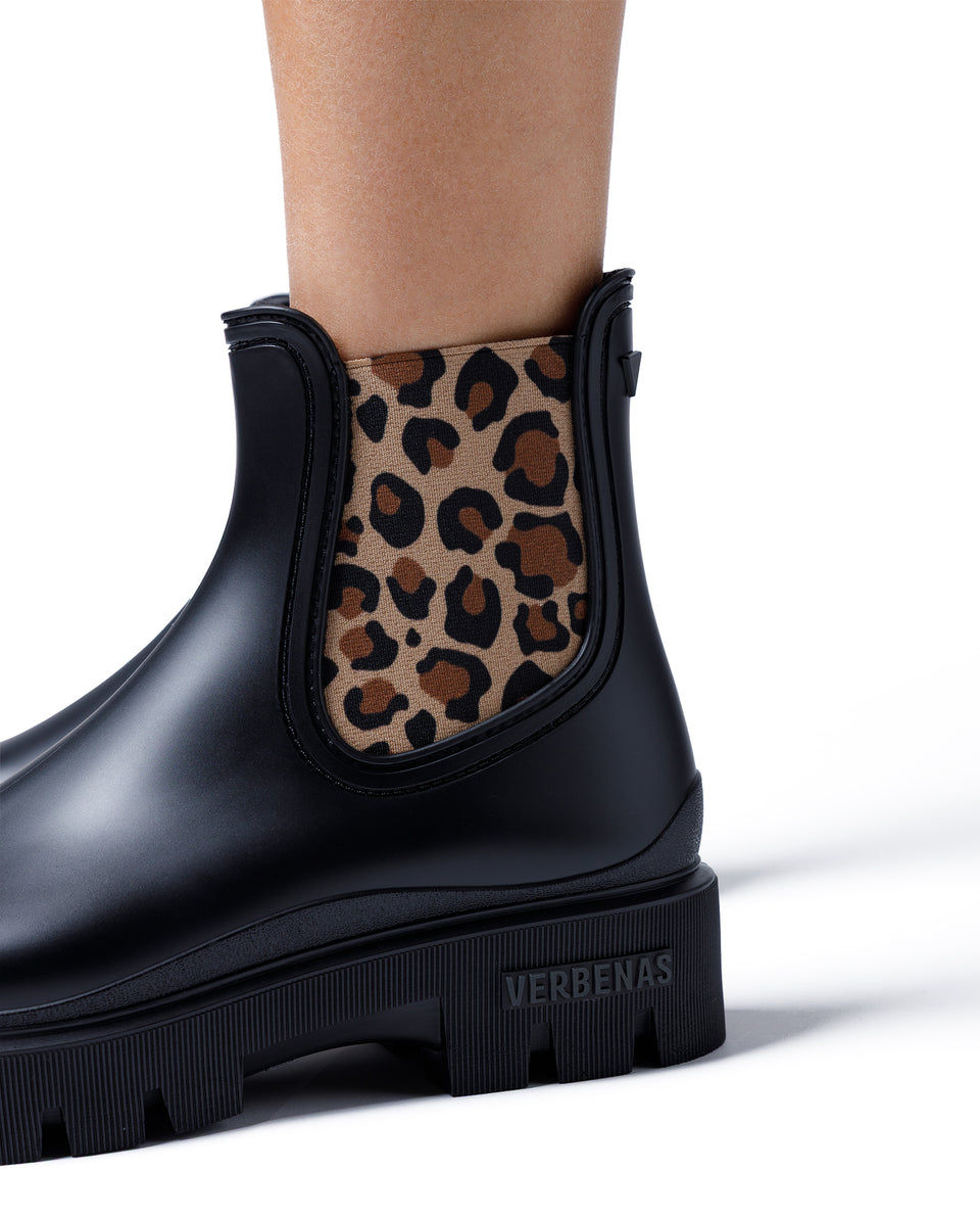Thumbnail: Bottines de pluie lua mate animal fur