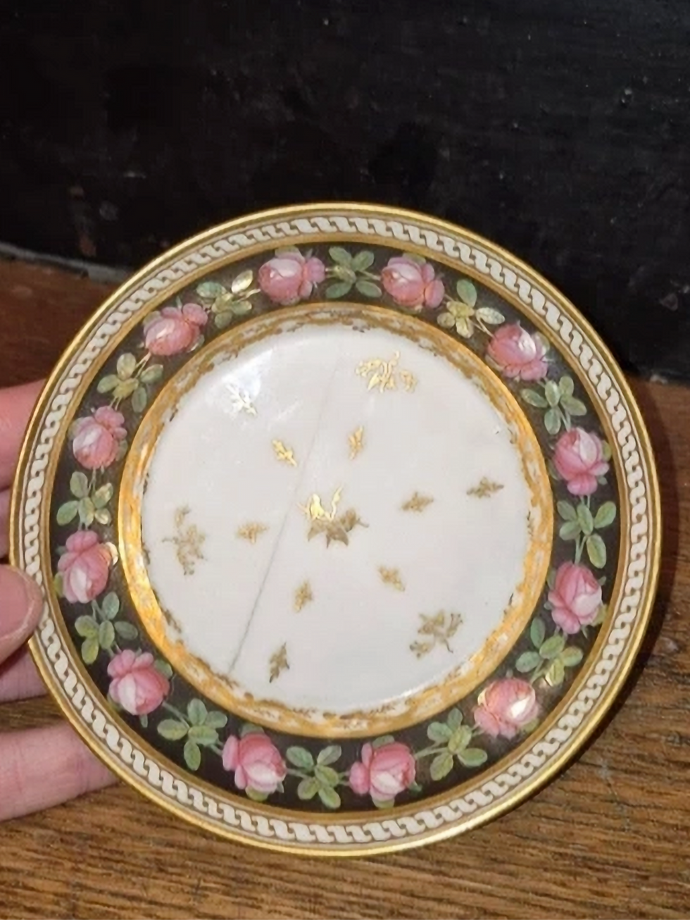 Thumbnail: Tasse et Soucoupe Porcelaine Paris Nast XVIIIeme