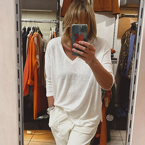Haut écru Brodé Marque NOT SHY Taille L - Neuf Avec étiquette, 100% Polyester