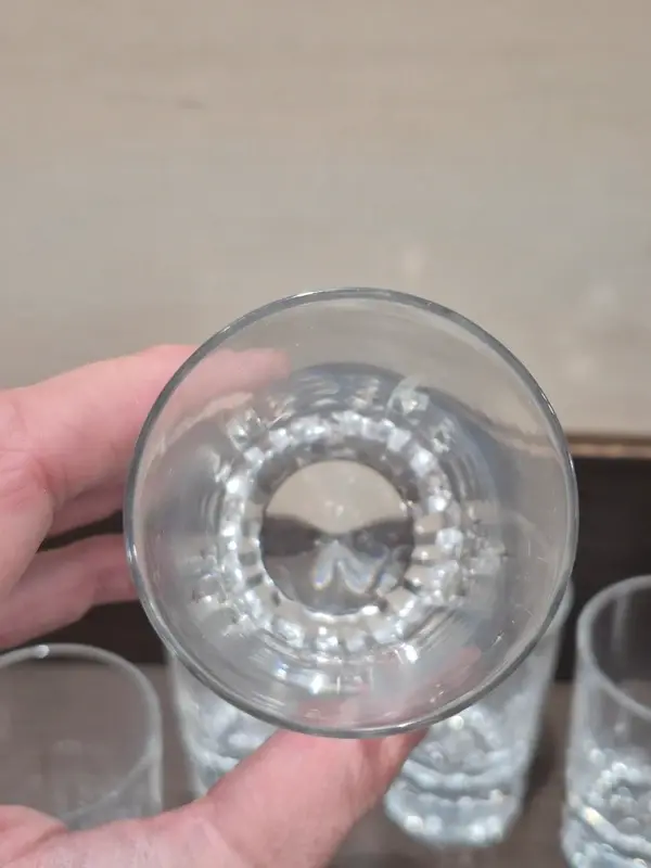 Miniature : 6 Verres Baccarat Modèle Cassino Ancien