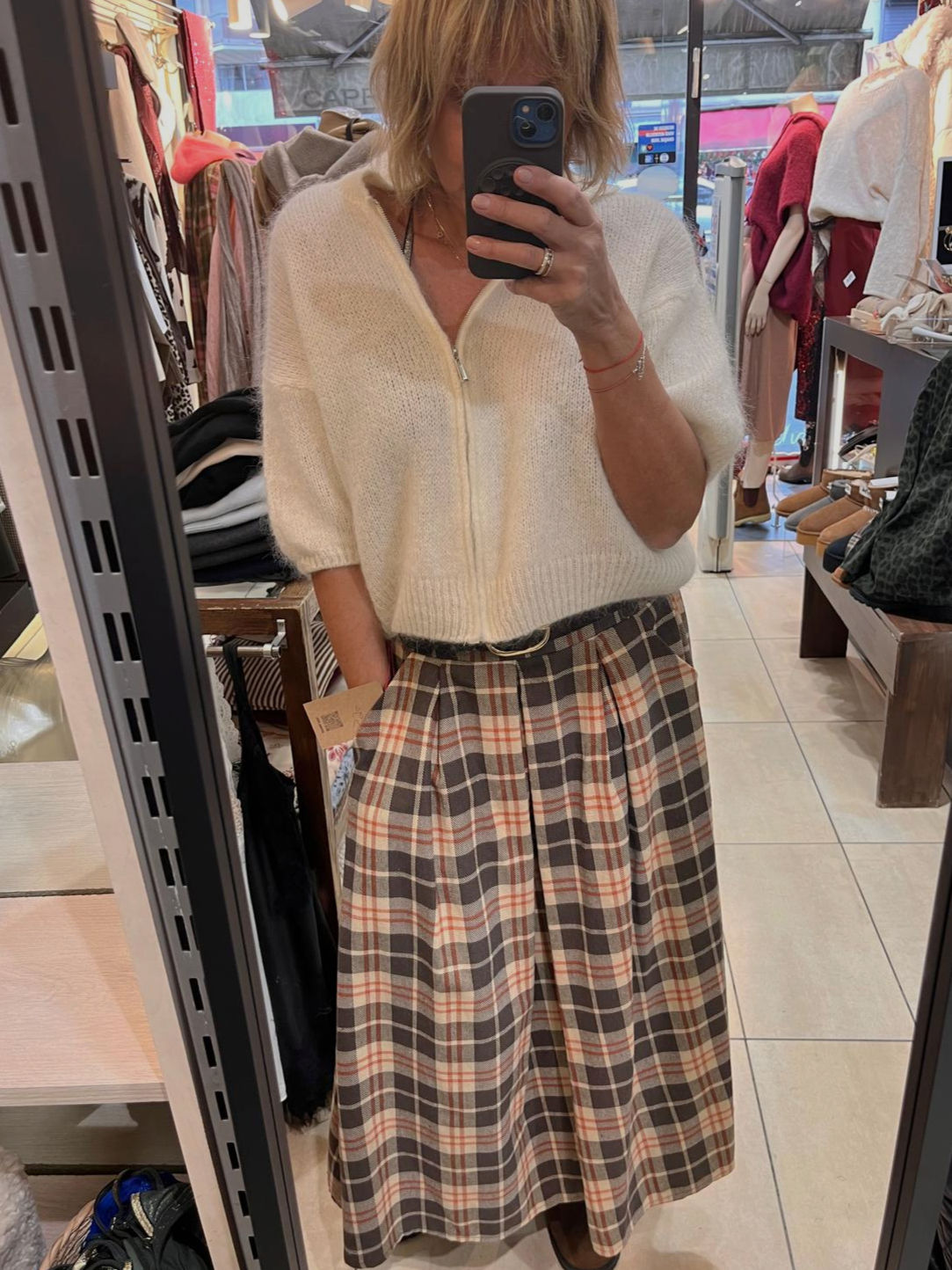 Jupe plaid Corinne
