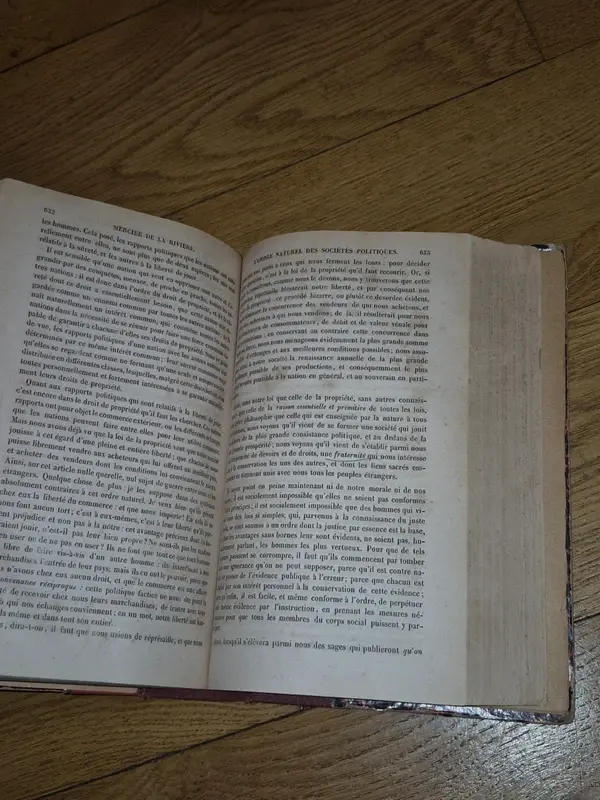 Miniature : Rare Livre 1846 Physiocrates Collection Des Economistes Quesnay