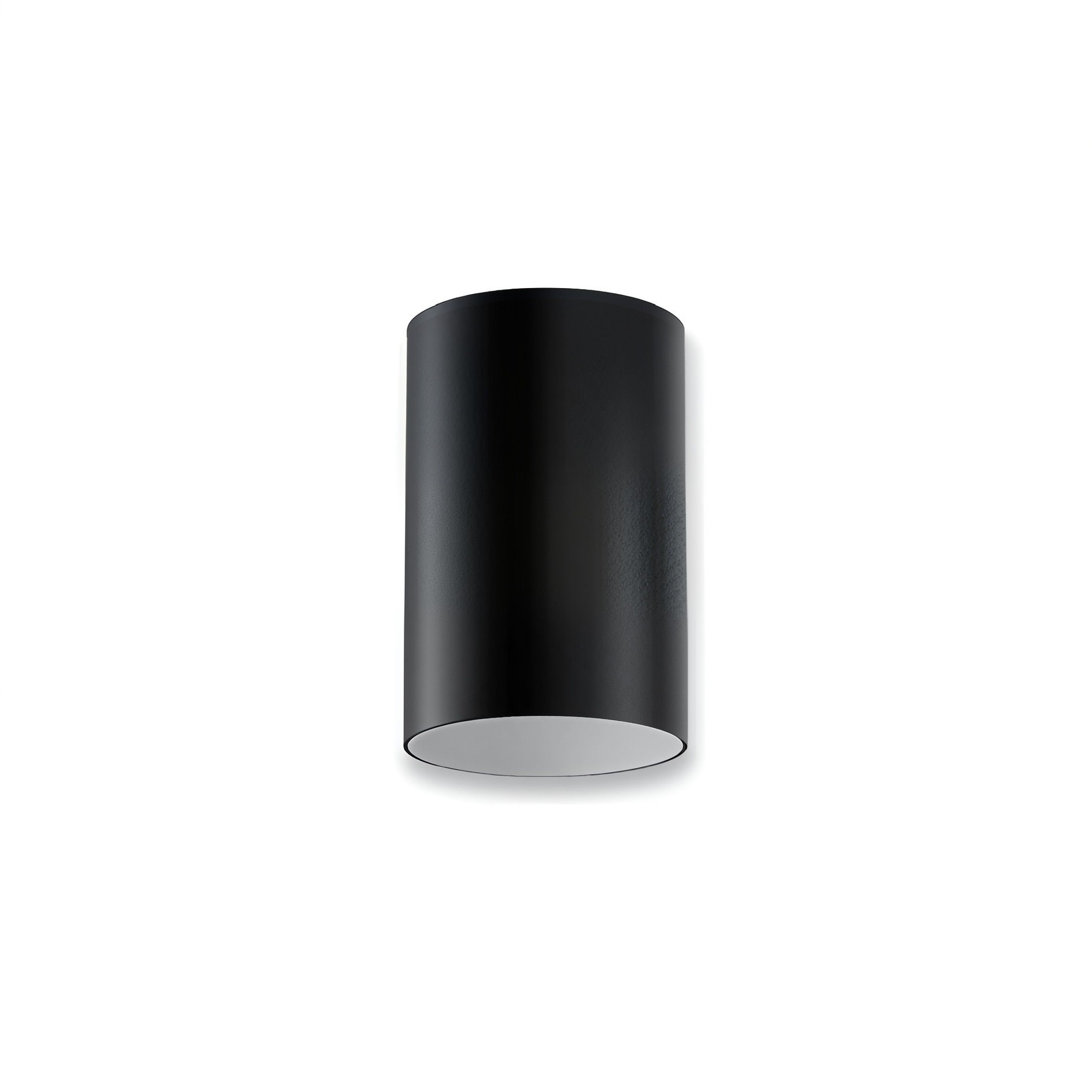 צמוד תקרה עגול מתכוונן שחור