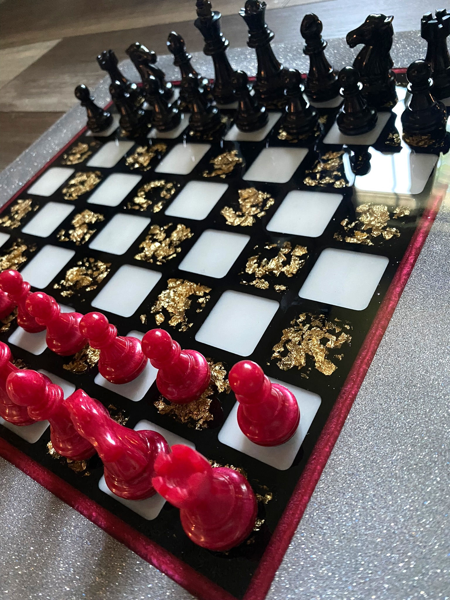 16" Resin Chessboard
