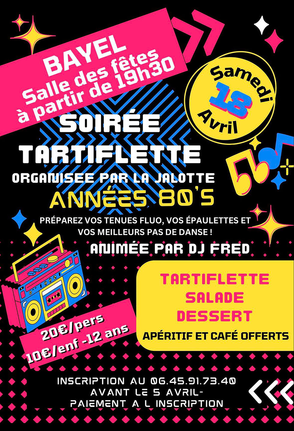 Soirée Tartiflette & Années 80