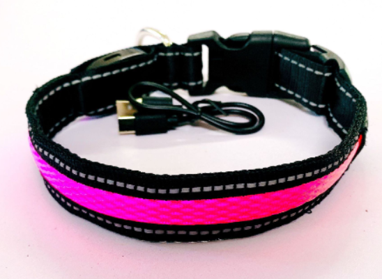 Thumbnail: LED Dog Leash with Fluorescent Dog Collar