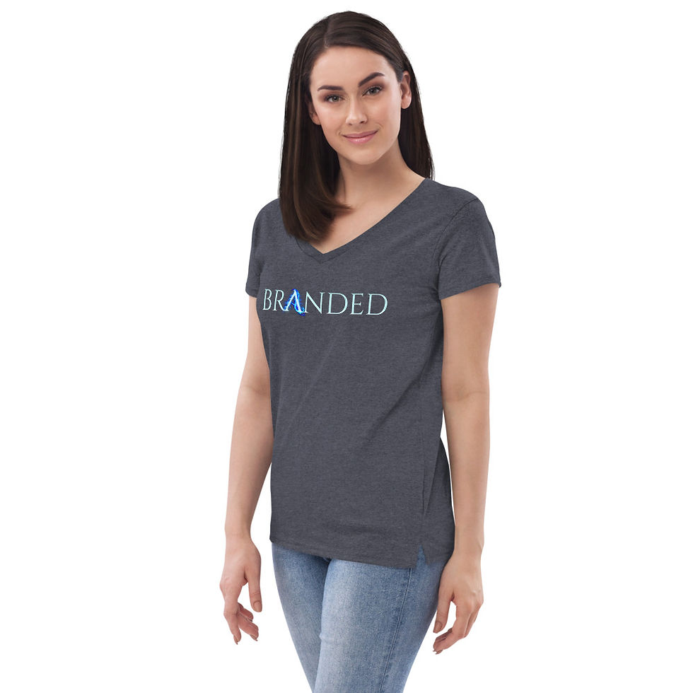 Thumbnail: Women’s recycled v-neck t-shirt