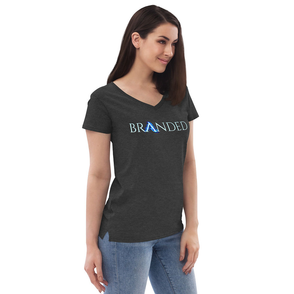 Thumbnail: Women’s recycled v-neck t-shirt