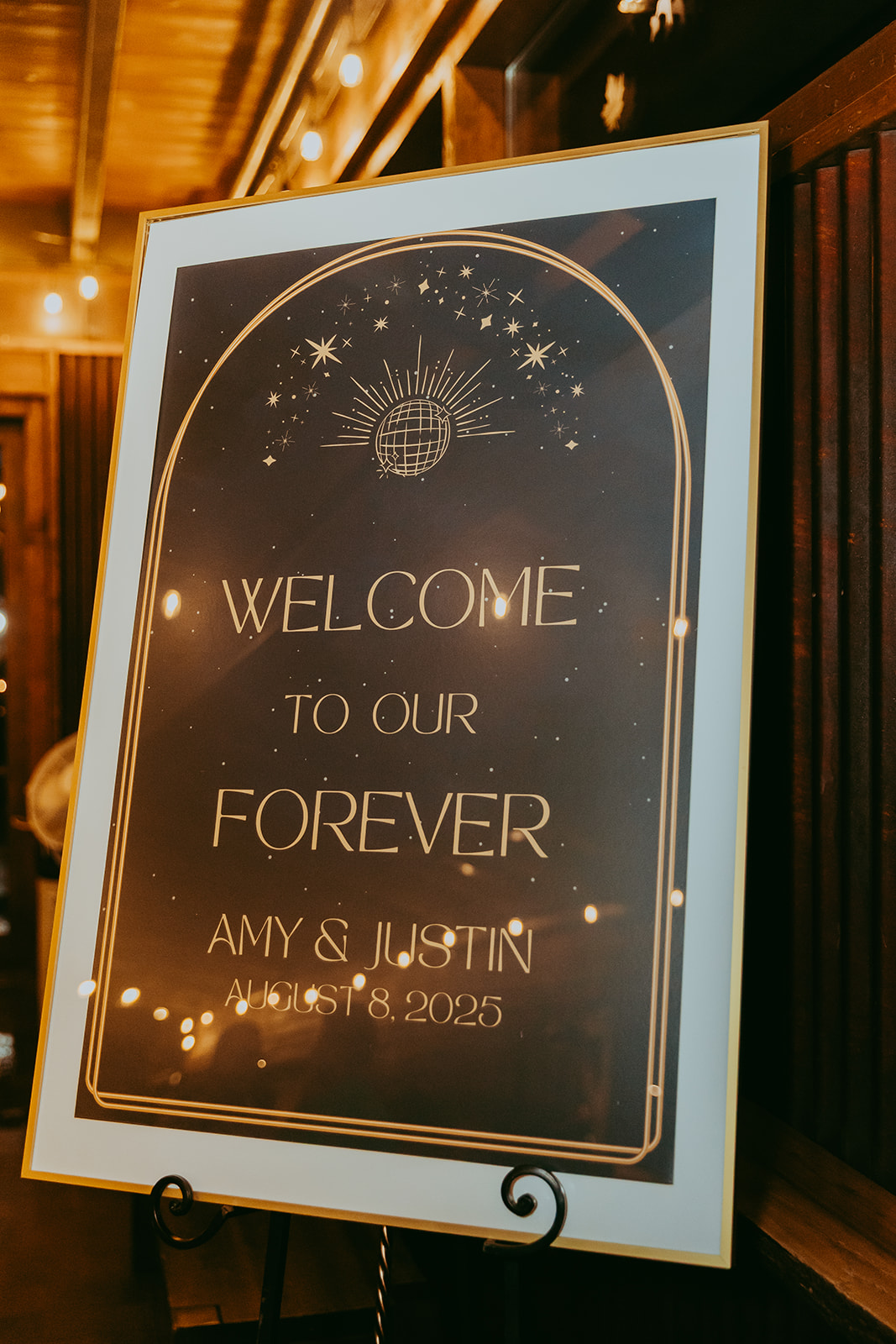 Gold Large Sign Frame (Welcome, Seating Chart) frames rental for weddings, showers, birthdays and corporate events