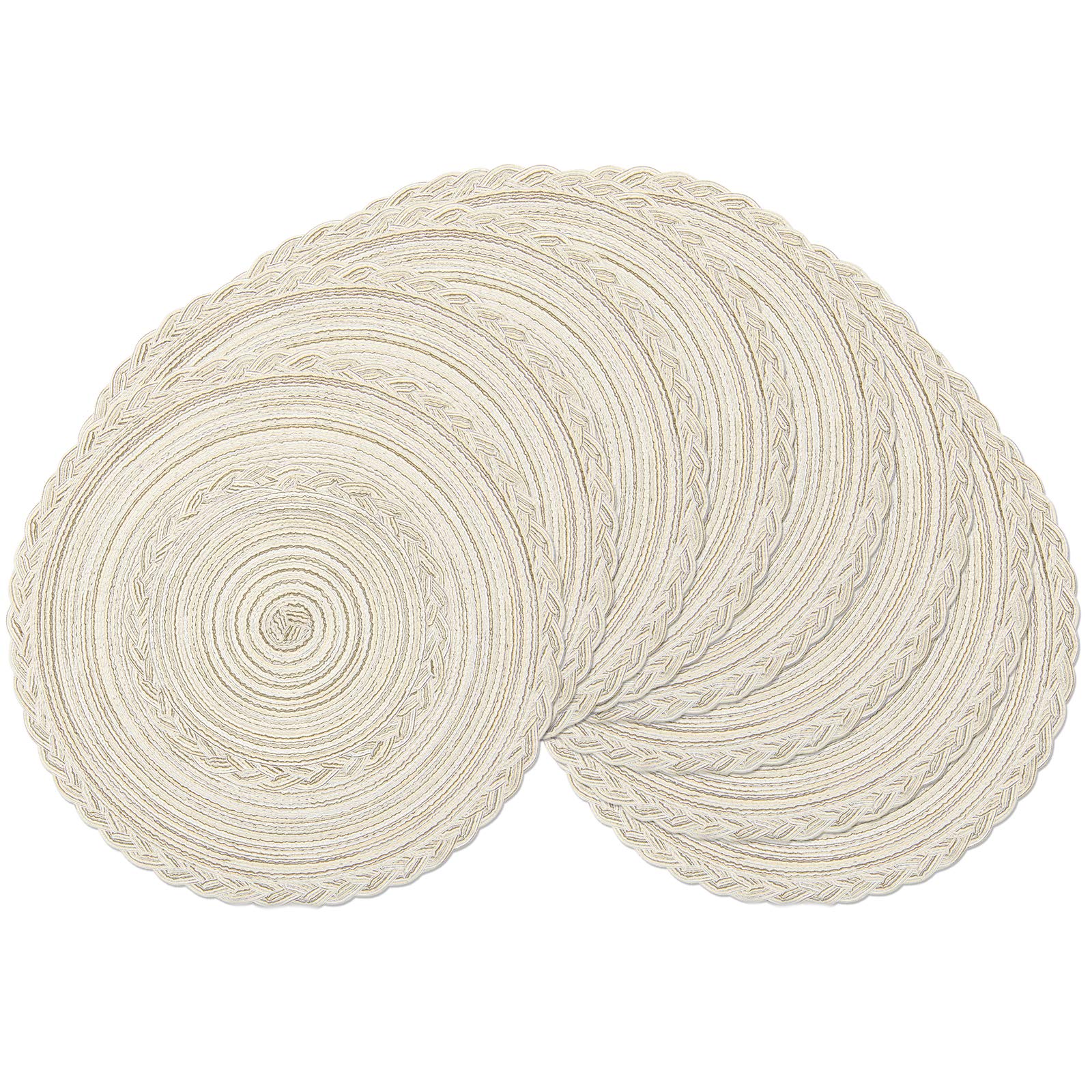 15" Braided Boho Charger and Placemat chargers rental for weddings, showers, birthdays and corporate events