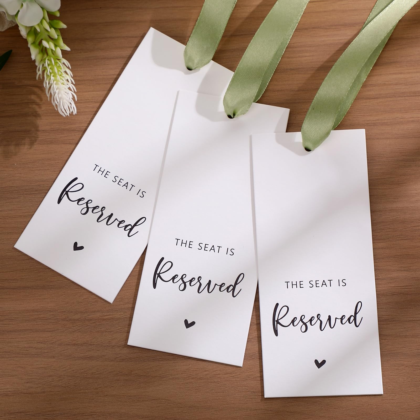 Reserved Seat Printed Tags reserved seating rental for weddings, showers, birthdays and corporate events