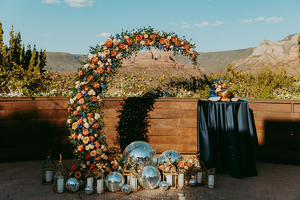 Custom Wedding Floral Altar