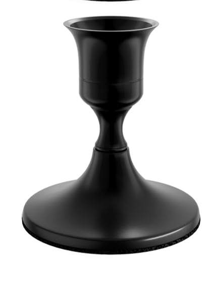 Black Low Black Candlestick Holder candle holders rental for weddings, showers, birthdays and corporate events