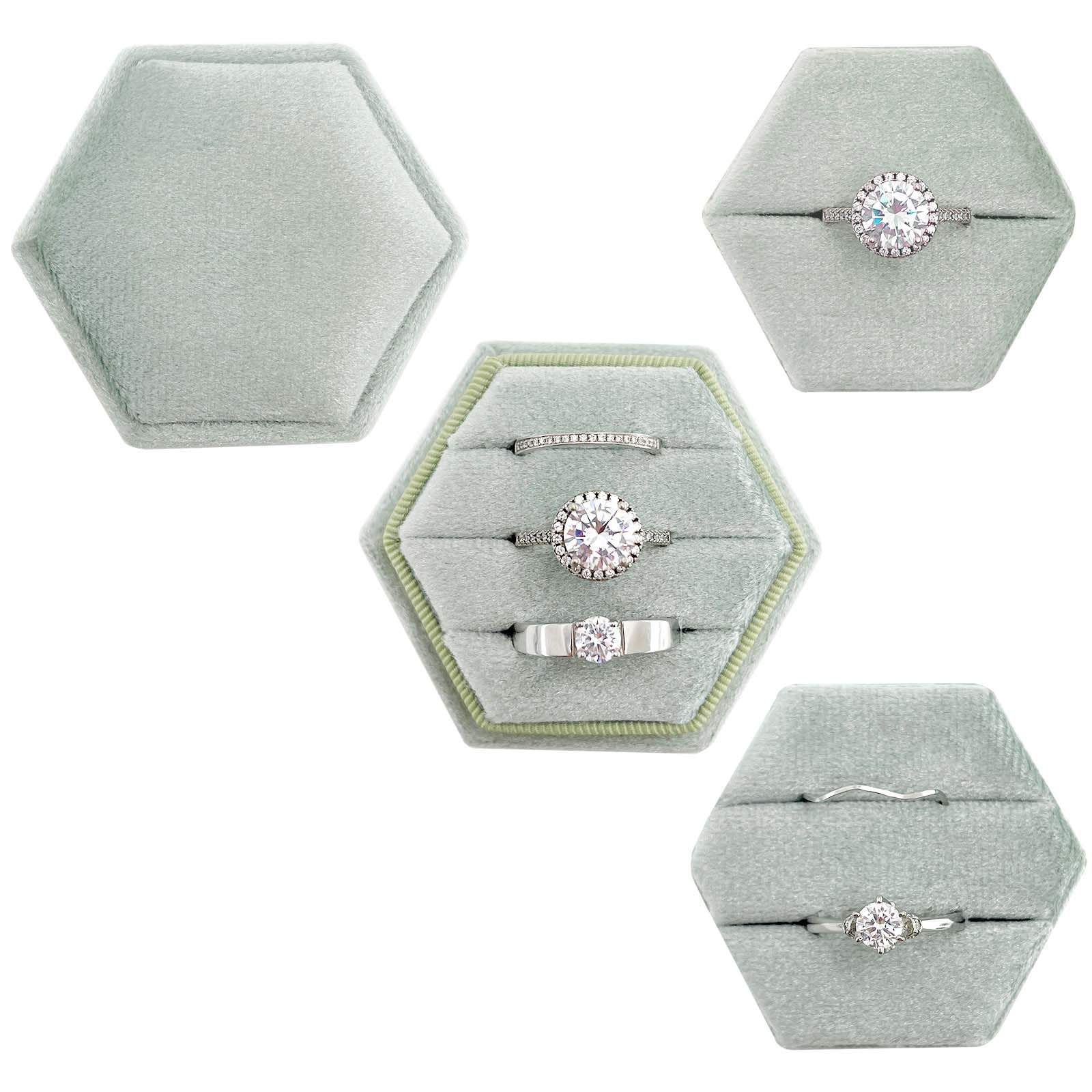Green Sage Green Ring Box ring boxes rental for weddings, showers, birthdays and corporate events