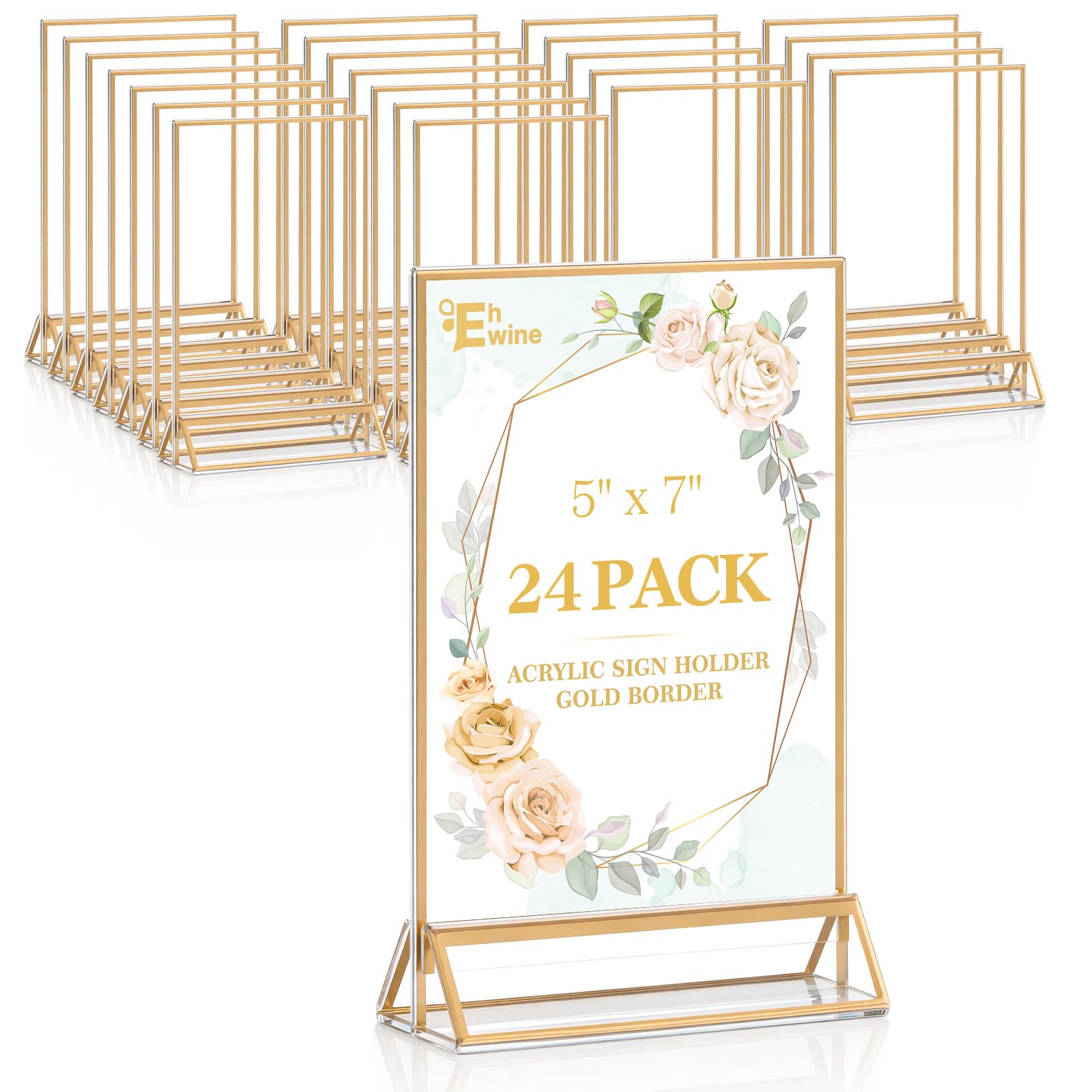 5"x7" Double Stand Up Frame frames rental for weddings, showers, birthdays and corporate events