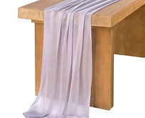 Light Purple and Lilac Light Purple, Lilac Chiffon Table Runners linens rental for weddings, showers, birthdays and corporate events